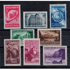 ARGENTINA 1939 GJ 823/30 SERIE COMPLETA DE ESTAMPILLAS NUEVAS MINT !!! RARISIMA ASI U$ 210 !!!